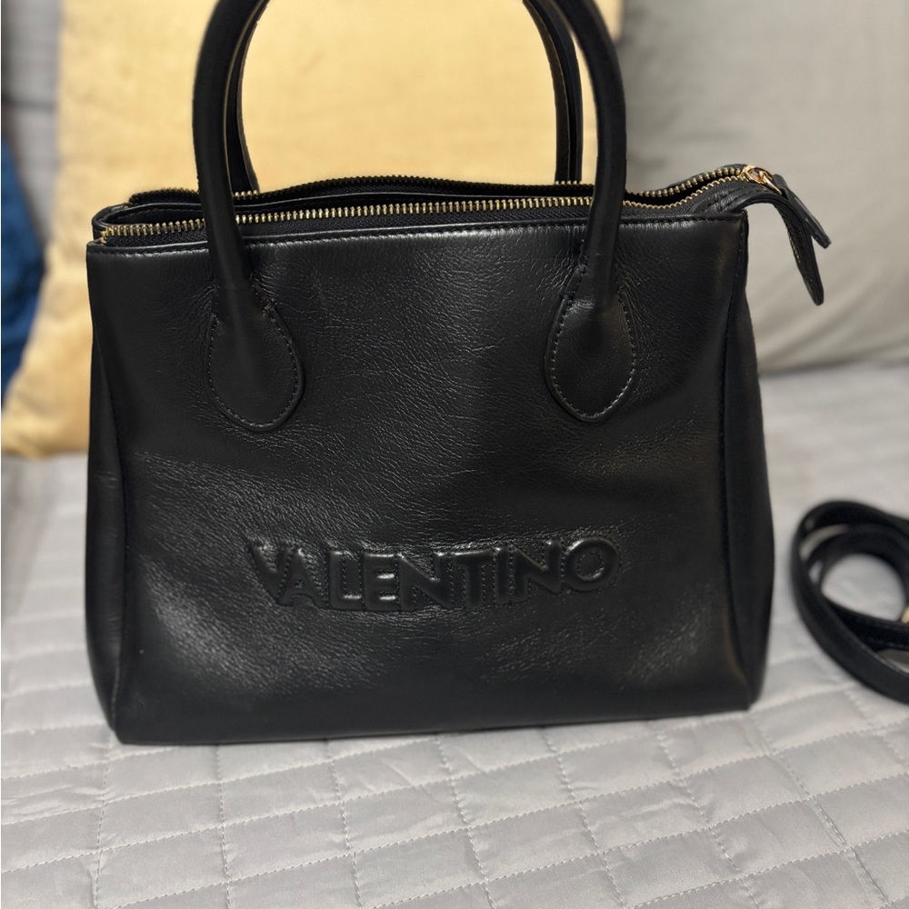 Valentino Elegant Black Satchel